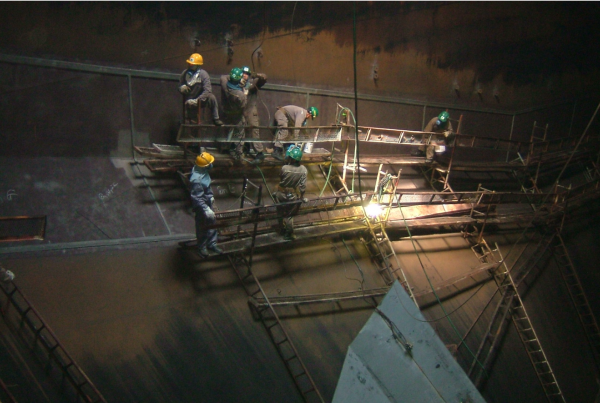 SPS being used for vessel crack repair