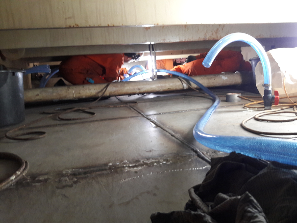 SPS Steel Reinstatement Whilst Cruise Underway