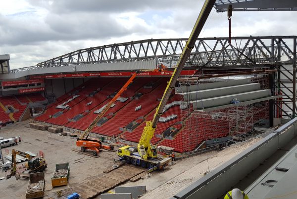 Anfield stadium construction underway in 2016
