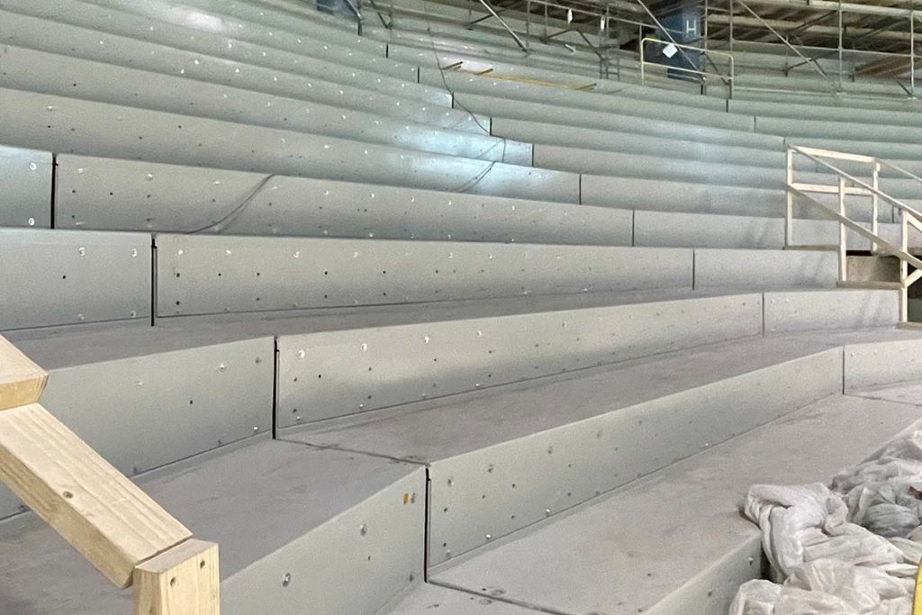 sa-lp-acu-6 SPS terraced decking used for indoor arena renovation