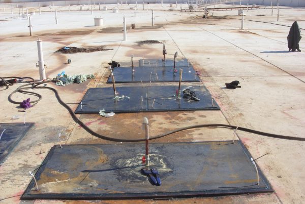 Oil Storage Tank repair with SPS in progress