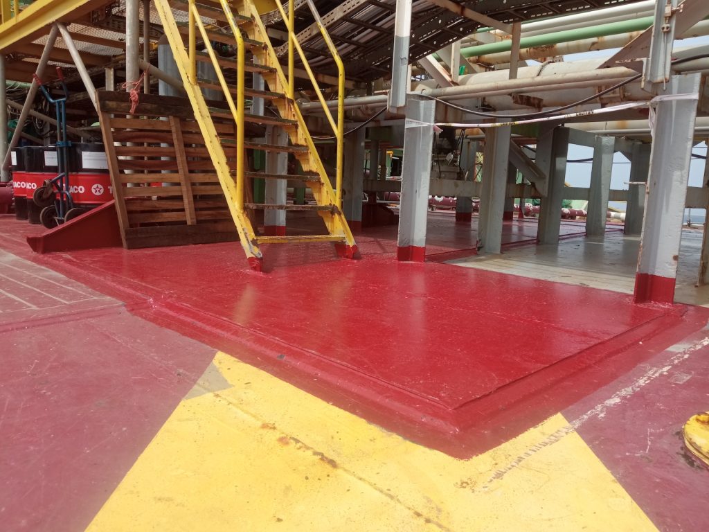 Completed repair using Sandwich Plate System