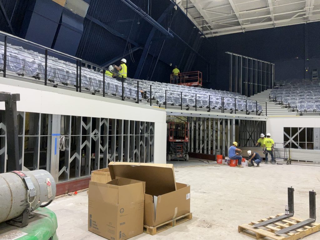 John Glaser Arena renovation in progress John Glaser Arena renovation in progress