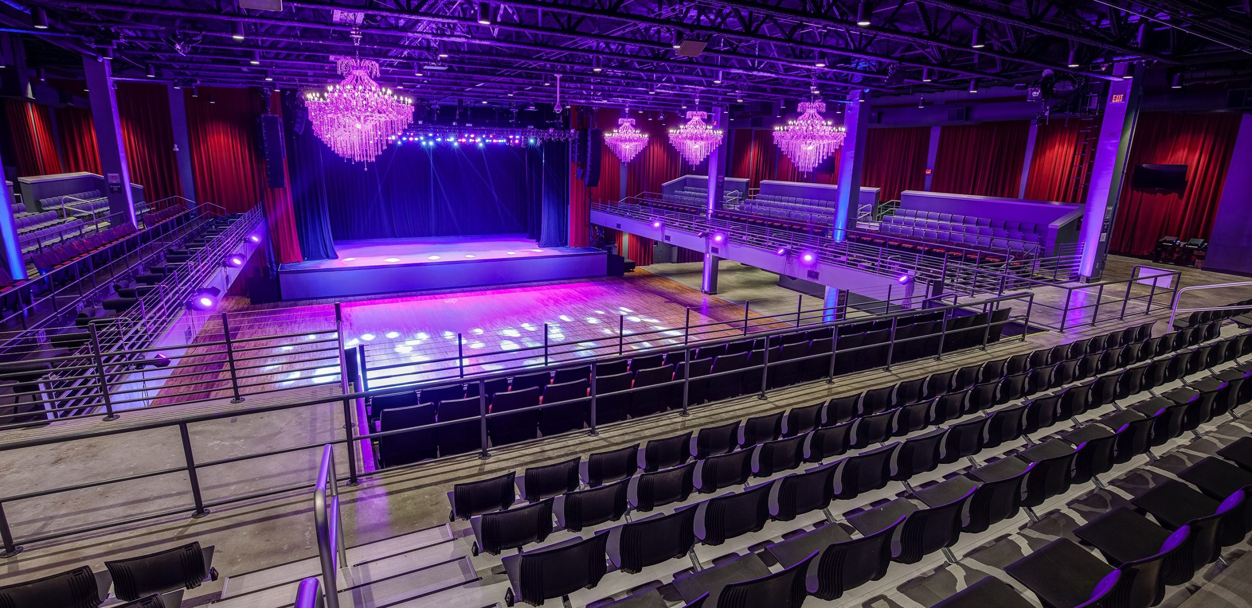 Theater renovation at Coca-cola Roxy Atlanta, showing SPS Terraces ©LiveNation