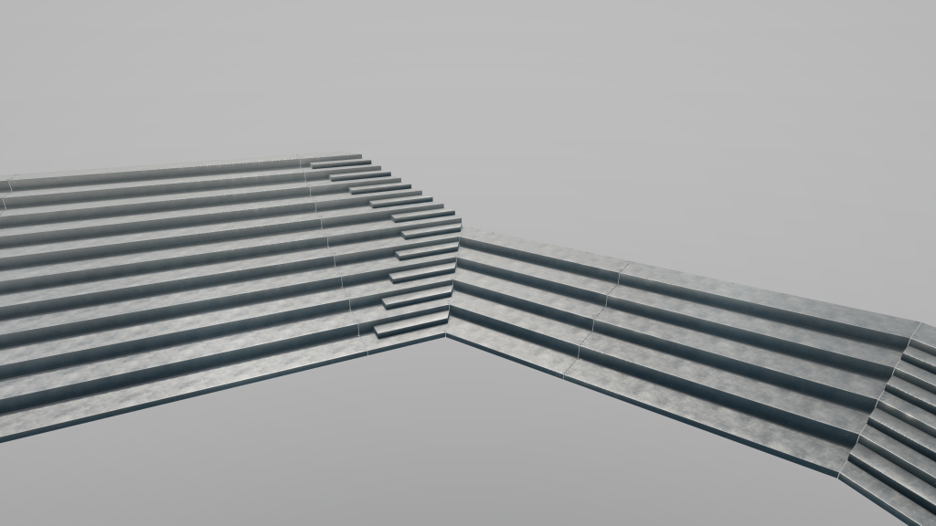 Computer model of SPS terrace corner Computer model of SPS terrace corner