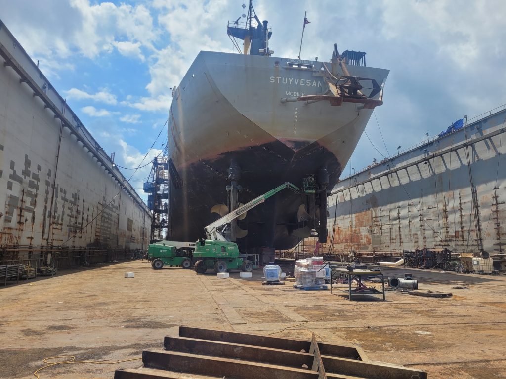 Stuyvesant Hopper Dredge Dry Dock Ship Repair 2022