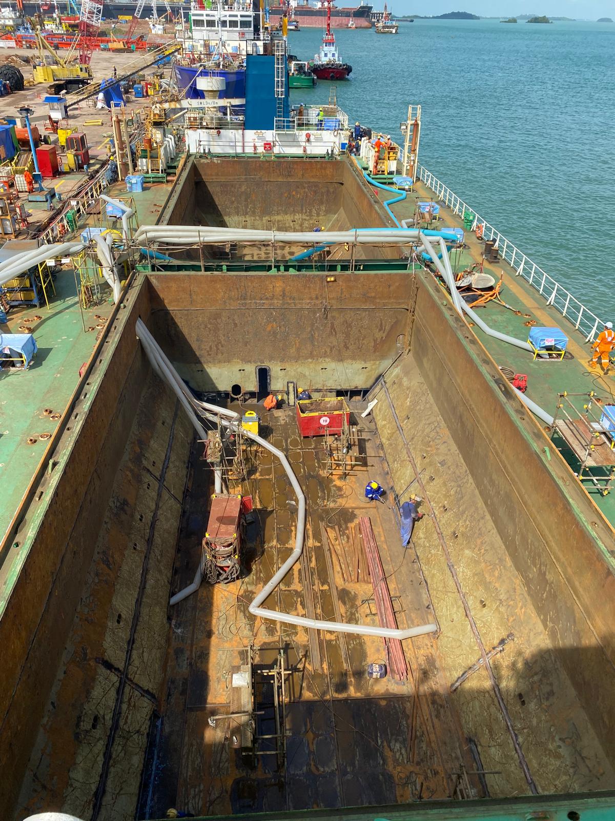 Cargo Hold reinstatement with SPS being undertaken.