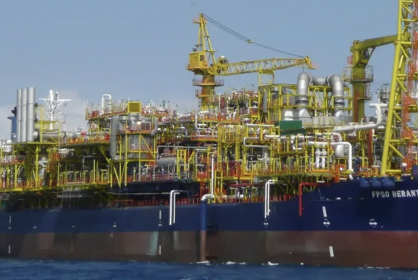 FPSO Berantai at sea