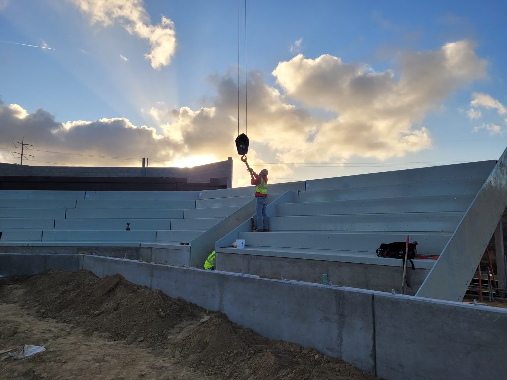 USD Softball complex SPS terraces USD Reggie Smith Softball Complex SPS installation