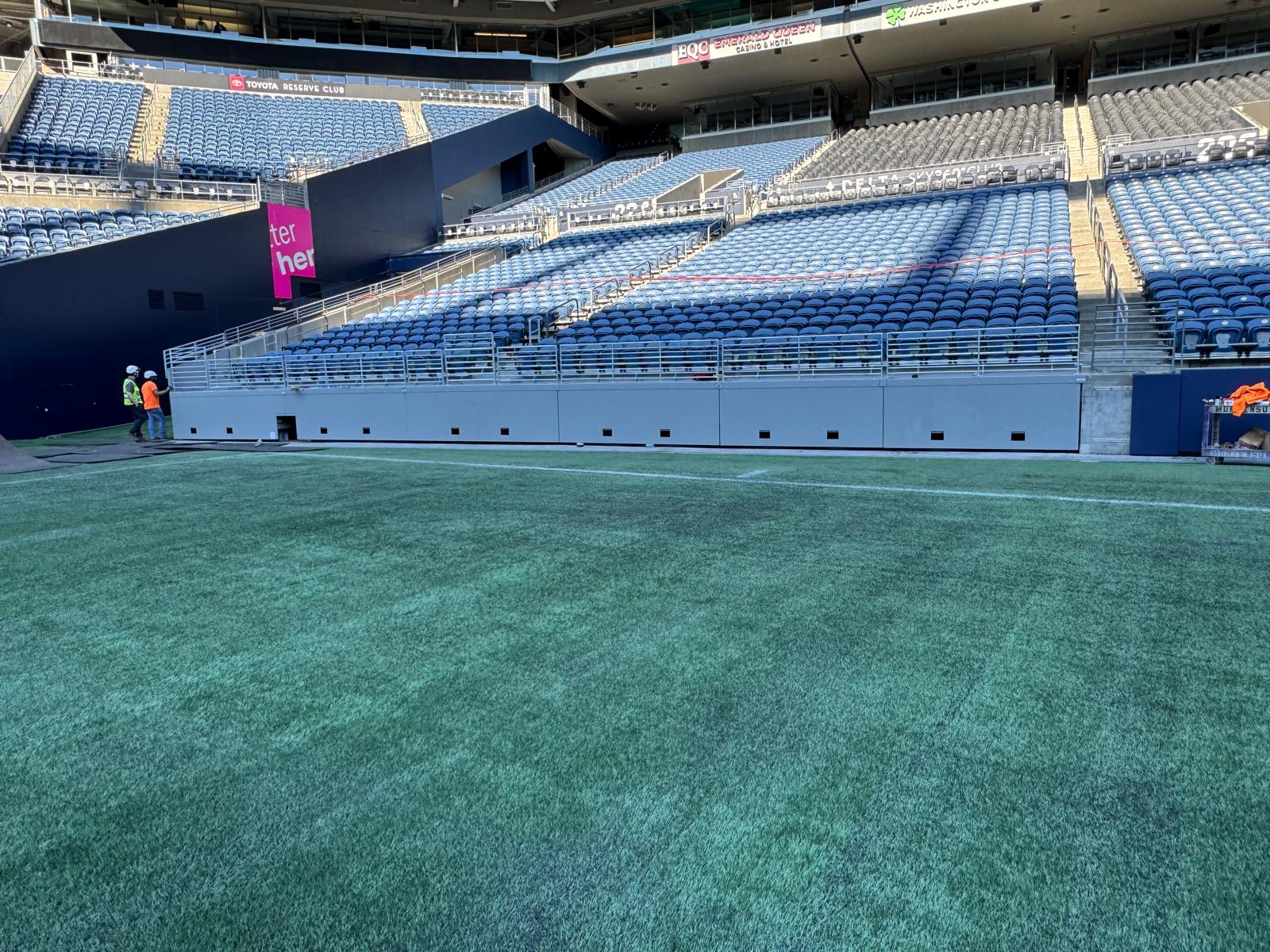 Stadium conversion of Lumen Field using SPS